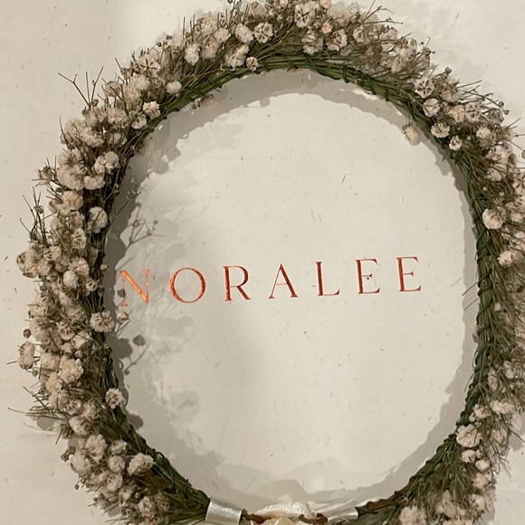 BHLDN Sunnie Flower Girl Preserved Baby’s Breath Crown NIB - Picture 4 of 7